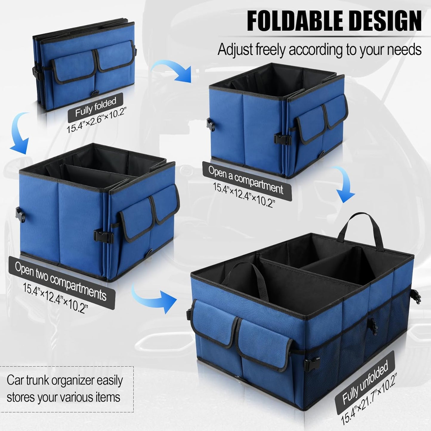 🚗 Tidy Trunk – Foldable Car Organizer